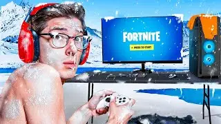 I Played Fortnite in the *FREEZING* Cold