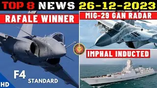 Indian Defence Updates : Rafale MRFA Winner,Mig-29K New Radar,SH-15 Near India,INS Imphal Inducted