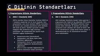 HER YÖNÜYLE C  19- C Standartları