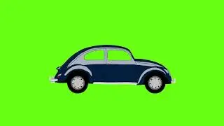 Volkswagen light blue car Free Green screen - download new free content at Intro Video Maker