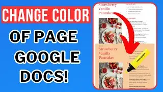 How to change the color of the page in google docs (Step By Step) 2024