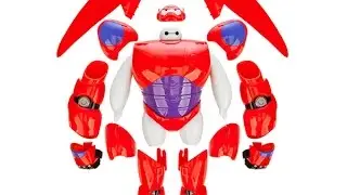 Город Героев игрушки Летающий Бэймакс. 2 набора,9pcs Cute Big Hero, Big Hero 6 Armor-Up
