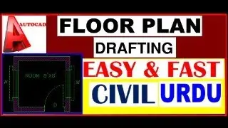 Autocad floor plan | Autocad floor plan for beginners | Autocad Tutorial