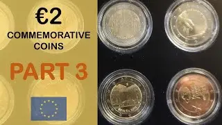 2 Euro Commemorative Coins Collection - Part 3 (8K Video)