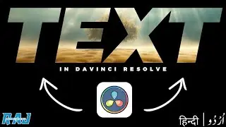 How To Put VIDEO Inside TEXT In Davinci Resolve | davinci resolve tutorial for beginners in hindi
