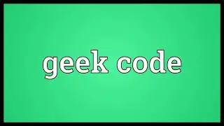 Geek code Meaning