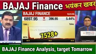 BAJAJ Finance share news today, analysis, target tomorrow,bajaj finance share latest news,