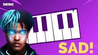 Playing XXXTENTACION SAD in FORTNITE !! ( Music Block Creative Mode ) + NOTES IN DESCRIPTION