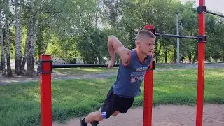 Exit of Prince with one hand on the bar. Street Workout 14