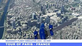 Microsoft Flight Simulator 2020 Tour Of Paris, France In Diamond DA62 4K HDR
