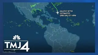 Follow the Green Bay Packers' flight to Brazil live