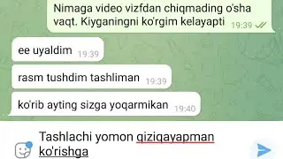 Sevishganlar suhbati - qiz yigitiga rasmini tashladi