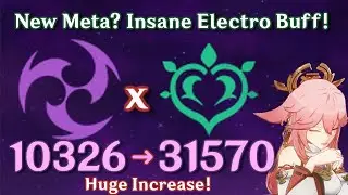 Insane Electro Buff with C0 Dendro MC! Yae Aggravate Buff & ATK/EM Sands Comparison Showcase