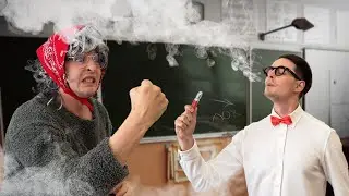 Спалился с вейпом в школе!
