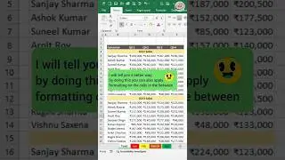 Center across selection option in Excel 