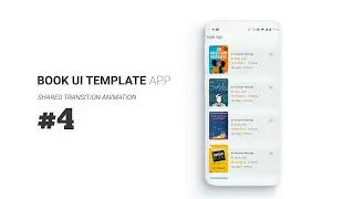 Book App UI Template part4: Shared Animation Transitions | Android Studio Tutorial