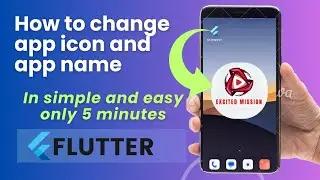 how to change flutter app icon and name in flutter #flutter #development #programming