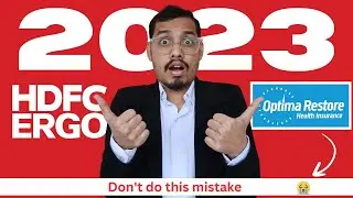 HDFC ERGO Optima Restore Hidden Terms & Condition Explained In detail 🔥