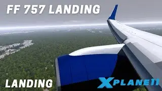 X-Plane 11 | Windy 757-200 Landing at KSDF