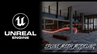 How to create SPLINE MESH modeling in UNREAL ENGINE 5.