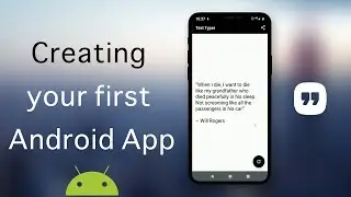 Creating your first app in Android Studio : The Dark Quote Generator (EASY Tutorial)