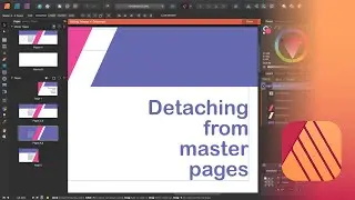 How to Detach One Page from the Master Page in Affinity Publisher