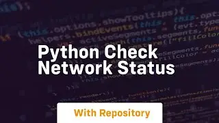 python check network status