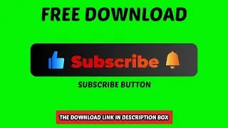 Green Screen Subscribe Button Black (No Copyright) – Download Now❗️