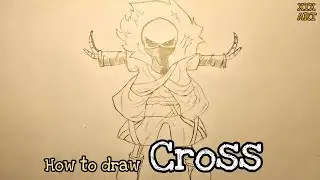 How to draw Cross Sans Undertale ( Xtale ) - Cách vẽ Cross Sans đơn giản