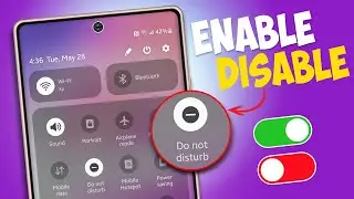 How to Turn ON or Off Do Not Disturb on Samsung Phone | Enable and Disable Do Not Disturb