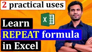 How to use the REPT Formula in Excel