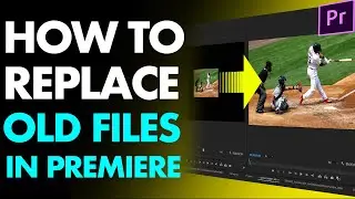 HOW TO REPLACE OLD FILES [IN PREMIERE PRO] // How To Use Replace Footage Feature