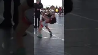 She’s handing out free flights to suplex city 😳 