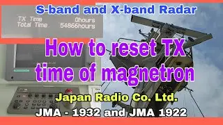 How to reset Tx time JRC radar, JMA-1932-SA and JMA-1922-9XA