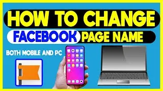 how to change Facebook page name 2020