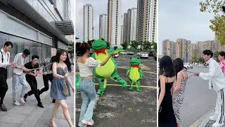 Chinese Frog And Funny Couple Douyin ❤️ Street Couple P