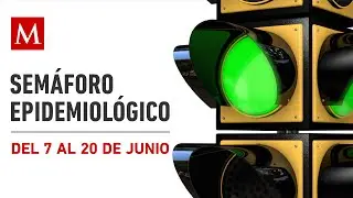 Semáforo epidemiológico nacional, del 7 al 20 de junio