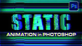Create Glitchy Static Sci-Fi Effects in Photoshop! | NO plug-Ins | Tutorial