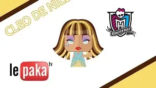 3D оригами Monster High. Cleo De Nile + шаблон