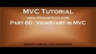 Part 60   ViewStart in asp net mvc