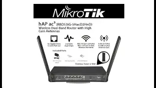 Mikrotik hAP ac 3 Wireless Dual-Band Router with 5X Gigabit Ports and External High Gain Antennas