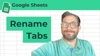 How to Rename a Tab in Google Sheets