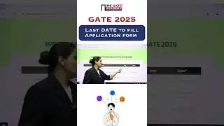 GATE 2025 Application form last date 