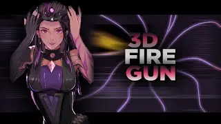 How To Make An *INSANE* 3D Fire Gun Effect (Tutorial Video) - Blender