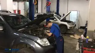 Мойка радиаторов на Nissan Pathfinder.