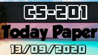 CS201 latest final term today paper | cs201 latest paper spring 13/09/2020 | vu all paper | vu paper