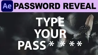 Password Reveal Text Animation - Adobe After Effects Tutorial