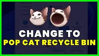 Pop Cat Recycle Bin Icon: How to Change Recycle Bin Icon to Pop Cat Recycle Bin Icon