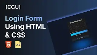How to Create a Responsive Login Form in HTML and CSS | Step-by-Step Guide for Beginners