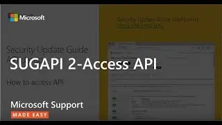 SUGAPI 2-Access API - Microsoft Support: Help!